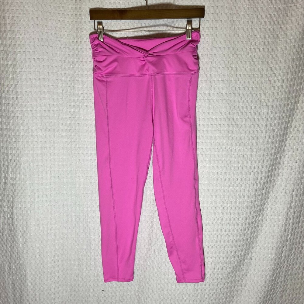 Free People Movement Magenta Pink Crossover Wrap Waist Leggings Size L